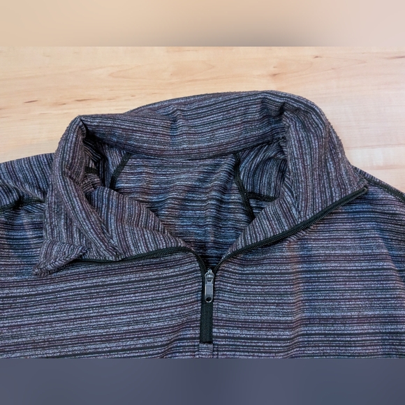 Medium Lululemon Striped Quarter-Zip - Picture 3 of 13
